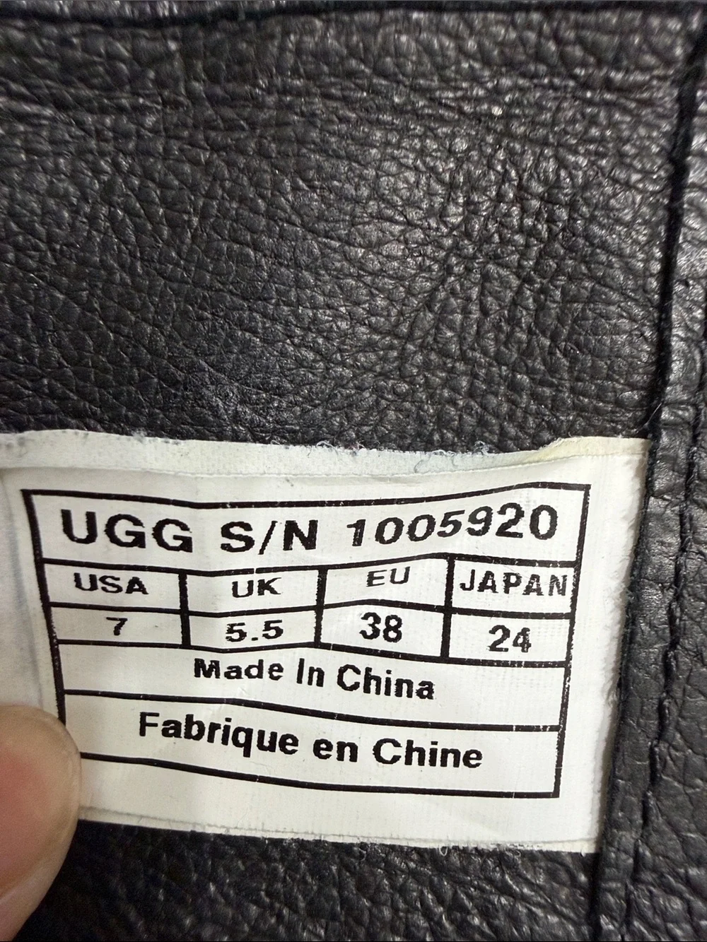 UGG Black Knee High Boots